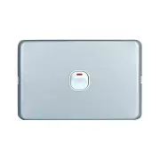 Silver Power Point 1 Gang Wall Socket Light Switch GPO 10A 240V SAA Standard