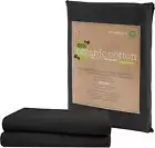 Twin XL Fitted Sheet, 100% Organic Cotton 2-Piece Set (1 Fitted Sheet, 1 Pillowc