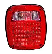 FITS 98-06 JEEP WRANGLER LEFT DRIVER TAIL LAMP ASSEMBLY W/SQUARE CONNECTOR (for: Jeep)
