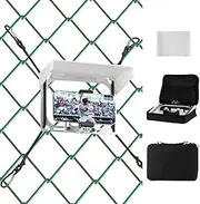 Selens Cell Phone Fence Mount with Shade for iPhone,Mevo Camera,Phones and Gopro.Mounting Kit for Gamechanger to a Chain Link Fence for Recording Baseball,Softball and Tennis Games