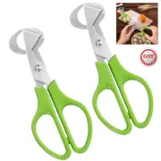 1/2x Stainless Steel Pigeon Quail Egg Scissor Birds Eggshell Cut Opener Creative