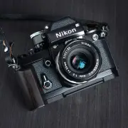 Wood Camera Hand Grip Handle Aluminum Alloy Baseplate Nikon F2 F2A F2AS Camera