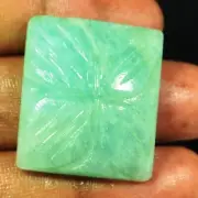 Natural Amazonite Handcrafted Designer Carving Gemstone 45.10Ct