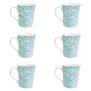 6x LVD Ceramic Tea/Coffee Mug Aegean Home/Kitchen Drinkware 10.5cm Assorted