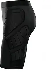 [Topeter] Goalkeeper Armor Compression Shorts, Impact Sliders Padded Soccer Sliding Undershorts