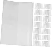 KAILIKETIY Textbook Protective Covers 20 Pack Plastic Book Sleeves High Transparency Waterproof Versatile for Books