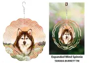 Alaskan Malamute Wind Spinner