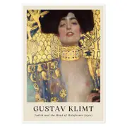 Galrie Gustav Klimt's Judith and the Head of Holofernes Stunning Art Nouveau Print, Poster Only, 70 x 100cm (28 x 40inch)