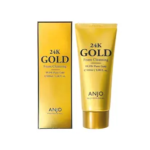 [現貨] 韓國 ANJO 24K GOLD 黃金淨嫩泡泡洗面乳 神級養膚 洗面乳 100ml