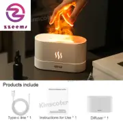 Aroma Air Humidifier Cool Mist Maker Fogger Led Essential Oil Flame Lamp Difusor