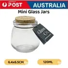 120ML Small Glass Bottles With Cork Lids Mini Mason Jar for Wedding Favors DIY