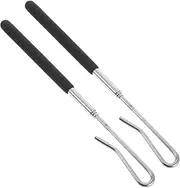 2pcs Stainless Steel Puppet Handle Control Rods Metal Manipulation Tools for Engaging Puppet Shows Enhance Performance Audience Interaction for Educational Settings