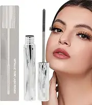 Metal Lash Primer, Lengthening Mascara, Waterproof Eyelash Enhancer, Curling and Thickening Formula, Smudge-Proof Beauty Essentialed, 1 Tube, Daily Makeup, 1-2cm Gray