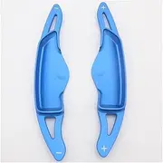 Car Steering Wheel Shift Paddles for Genesis Tucson Sonata DH DN8 Car Aluminum Steering Wheel DSG Shift Paddle Shifter Extension Car Accessories HTEOPOEKFR(Blue)
