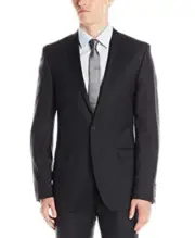 Ben Sherman Camden Skinny Fit Two Button Wool Charcoal Jacket V8909 Size 46L