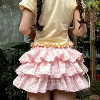 在飛比找蝦皮購物優惠-[快速出貨]粉粉芭蕾風少女感半身裙，軟妹蛋糕裙，立體壓皺蓬蓬