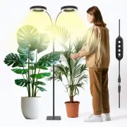 Grow Lights for Indoor Plants, 36W Full Spectrum 2-Head LED Plant Light with ...