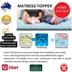 Bamboo Mattress Topper Memory Foam 7-Zone Giselle Cool Gel Bamboo Cover 4 Sizes
