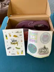 Size 6 - VANS Old Skool Pastel Mono - Plum Wine - New with box + bonus stickers