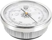 Big Barometer -tech Barometer Weather Station Temperature Gauge Aluminum Magnesium Alloy Abs Acrylic Easy to Read Office School Workshop Portable Hanging
