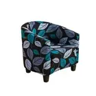 Sofa Cover Black Leaf Design Dust Proof Chair Tub Slipcover Home Decor fabric,po