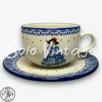在飛比找momo購物網優惠-【SOLO 波蘭陶】CA 波蘭陶 200ML 咖啡杯盤組 藍