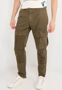 在飛比找ZALORA購物網優惠-Patchwork Cargo Trousers