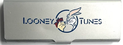NEW VINTAGE 1995 LOONEY TOONS TASMANIAN DEVIL AND BUGS BUNNY PEN IN METAL CASE
