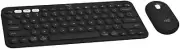 Logitech Slim Bluetooth Combo, Wireless Keyboard and Mouse, Quiet and Portable,