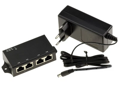Injector Power Over Ethernet x2 30W Poe IEEE802.3af Poe+ IEEE802.3at