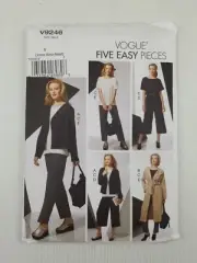 Vogue Sewing Pattern 9246 V9246 Jacket Belt Top Pants Pattern Size XS-M NEW