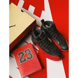 【正品】Air Jordan 12 Flu Game AJ12 黑紅配色 130690 002潮鞋