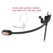 Removable QC35 II Boom Mic Aux Cable For Bose QuietComfort 35 II Gaming Headsets