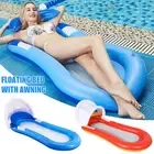 Floating Hammock Inflatable Comfortable Floating Bed with Shade Shed catpv