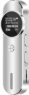 8GB Digital Voice Recorder Voice Activated Recorder MP3 Player 1536Kbps HD Recording Timing Recording Playback Function Volume Adjustment MP3 Player 45h Cont us Recording for Meeting Silver One Size