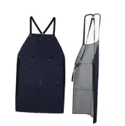 Denim Work Apron with 6 Tool Pockets, 15oz Onesize Heat & Flame Resistant