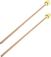 HAMPPLIES 2pcs Maple Drumsticks Firth Marimba Mallets Percussion Marimba Xylophone Mallets Drummer Accessories Drum Mallets Marimba Instrument Mallets Marimba Hammer Adult Yellow Yarn