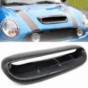 Carbon Fiber Hood Bonnet Scoop Air Vent Trim for 2002-06 Mini Cooper S R53 R50