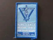 Aussi Masters Nineteenth National Swim Championships Adelaide 1994 Badge