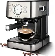 AGARO Imperial Espresso Coffee Maker, Coffee Machine, 15 Bars, With Foaming Milk, Frother Wand for Espresso, Cappuccino, Latte and Mocha, Steam Espresso Maker For Home, Adjustable Milk Frothing and
