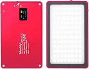 8W Fill Light Selfie Camera Lamp with Magnetic Adsorption USB Powered Adjustable Dimmable/Color Tempe ure Changing for Live Show Taking Pictures Red