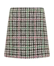 MSGM Plaid-Check Mid-Rise Mini Skirt IT40,IT46 Pink
