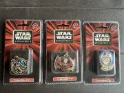 Lot Of 3 Star Wars Episode 1 Collector Pins: Jar Jar Binks, Amidala, Anakin. New