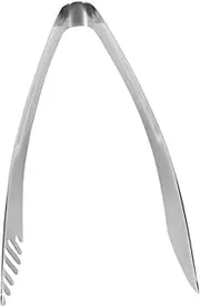KICHOUSE Stainless Steel Food Tongs with Toothed Grip for Easy Serving Pastry Clamp and Grill Tong for BBQ Lightweight Kitchen Tool for Steaks and Vegetables