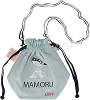 KATOKOA(カトコア) 11003301 Drawstring Bag, Mamoru Drawstring Bag, Women's, Endangerous, Animal Pattern, Unisex, Adult