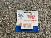 Merkur 10 Super Platinum Stainless Razor Blades Rostfrei Solingen Germany Vtg