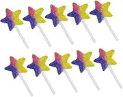[Totority] Lollipop Charm Diy Kit 10pcs Plastic Lollies Charms for Jewelry Keychain Earring Making