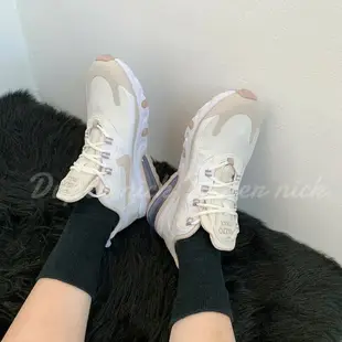 Nike Air Max 270 React 白桃綠97 白黑/奶茶