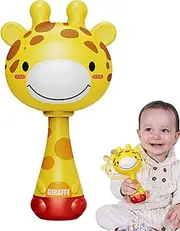 Toddler Rattle Toy - Giraffe Rattles Teether Toy - Funny Hammer Infant Toys, Educational Toddler Toys Stocking Stuffers for Age 1 &