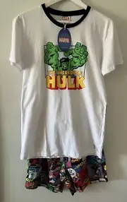 Peter Alexander Mens Marvell The Hulk PJ Set Size XXL RRP$129.00